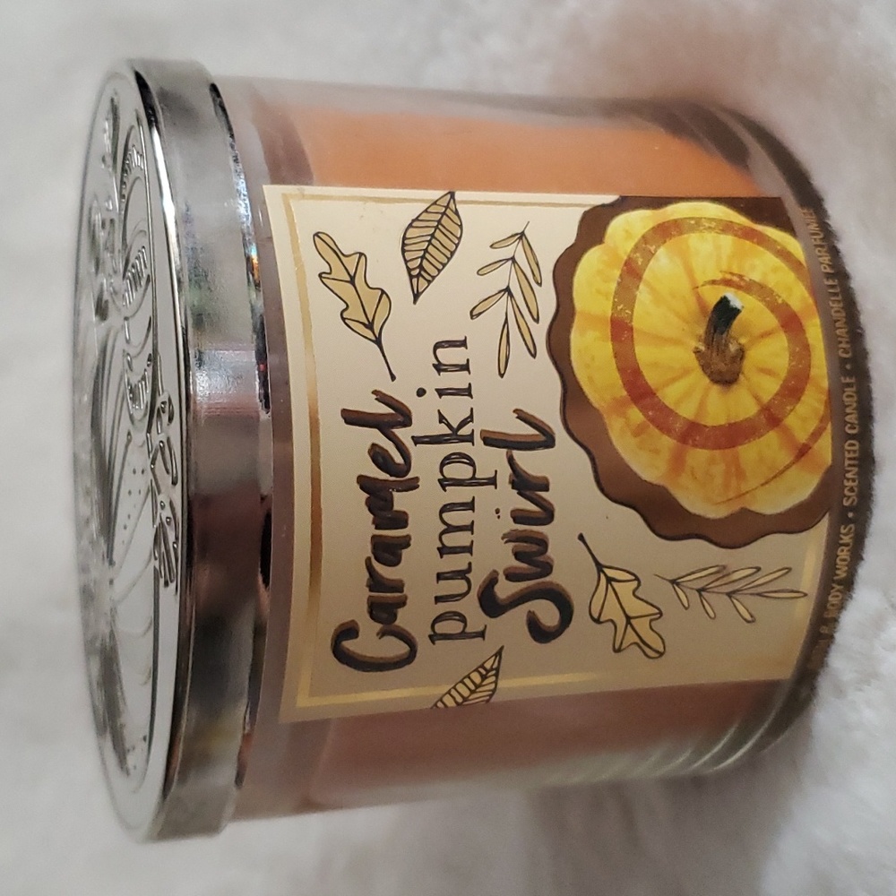 Caramel Pumpkin Swirl 3-Wick Candle by Bath and Body Works